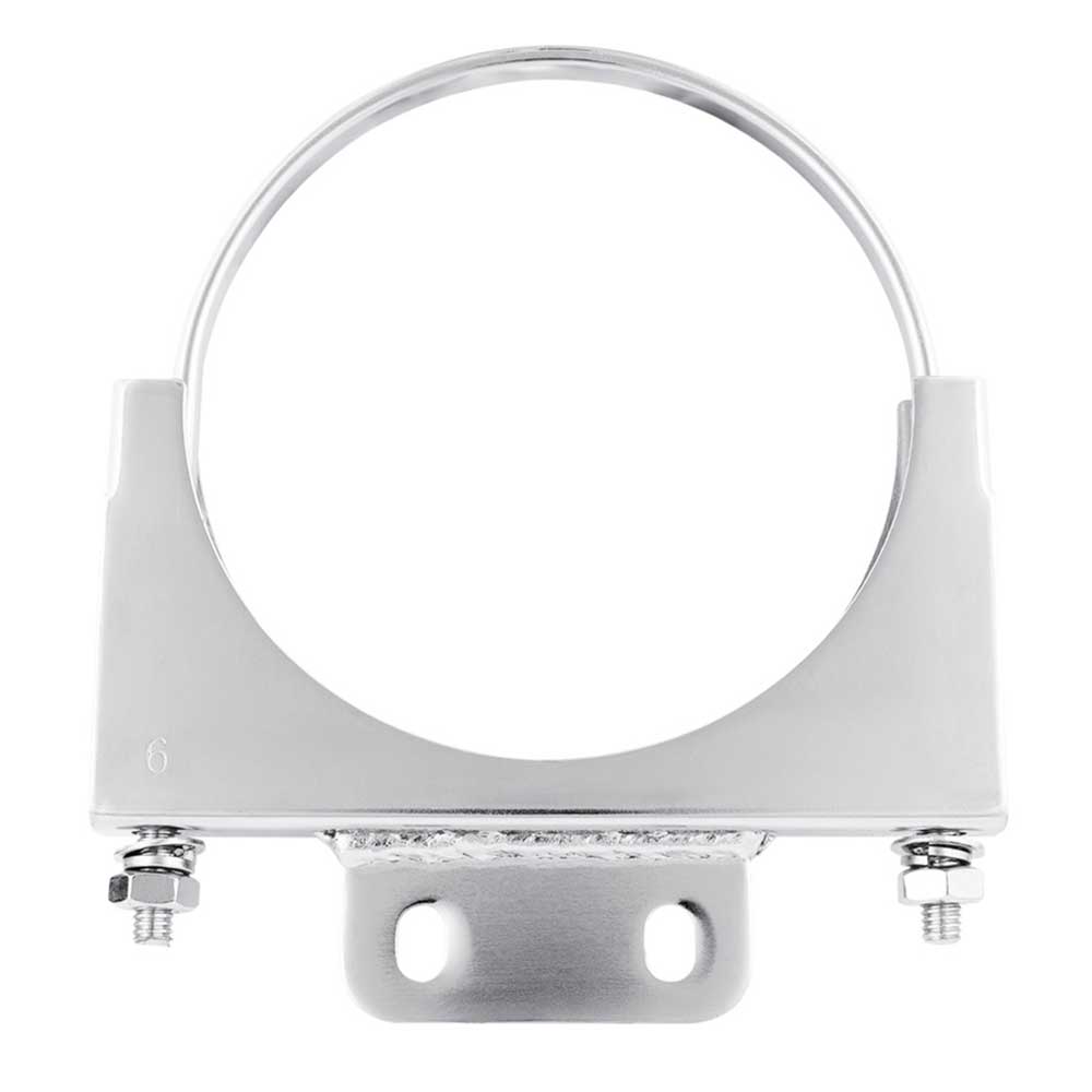 6" Peterbilt Chrome Saddle Clamp