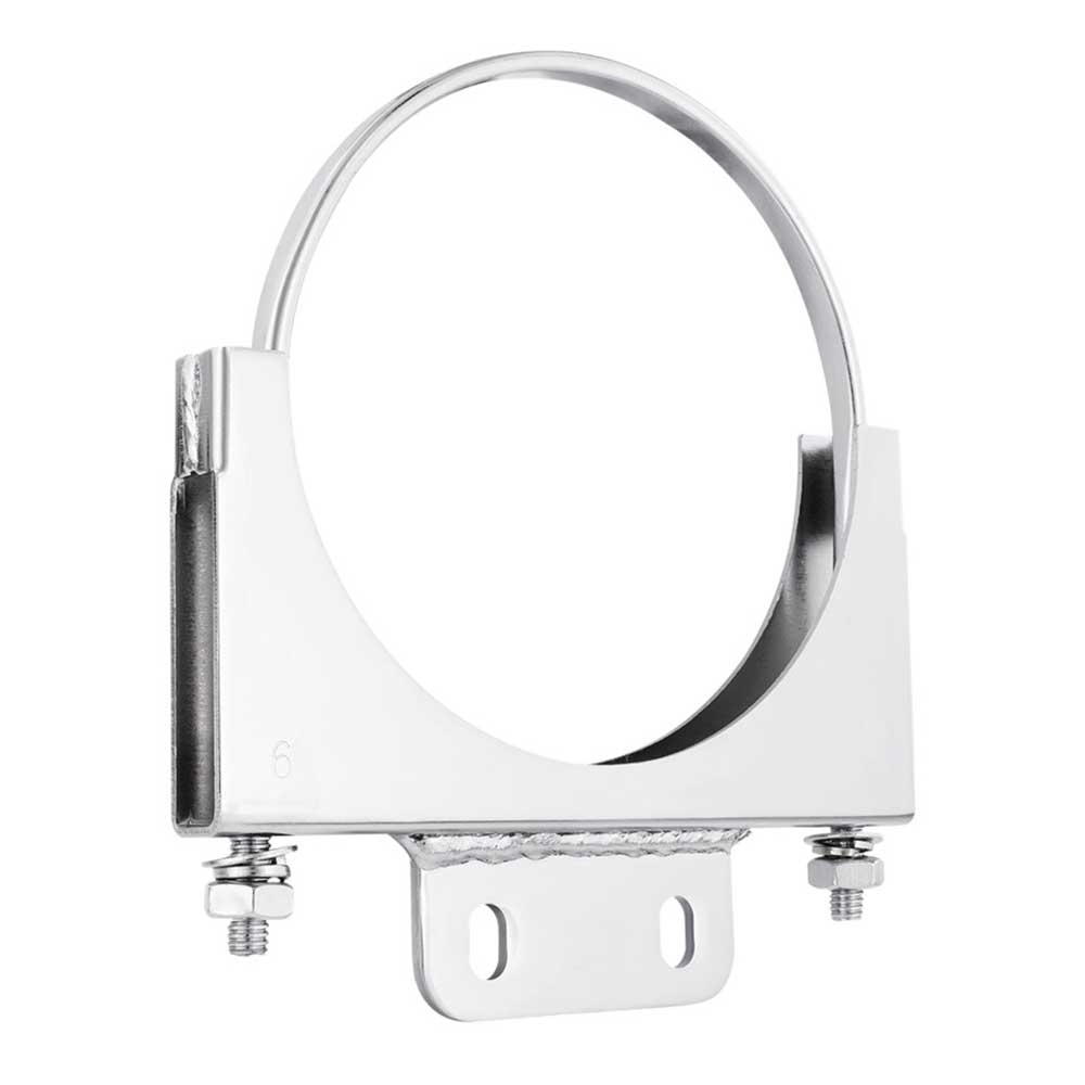 6" Peterbilt Chrome Saddle Clamp