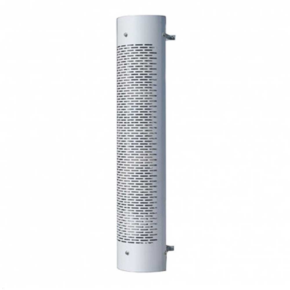 9"D x 48"L 270 Degree Stainless Steel Exhaust Shield with Horizontal Slots
