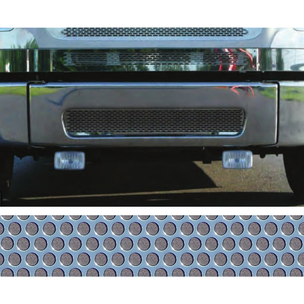 Freightliner M-Class 1/4" Circle Punched Grille Bumper Insert