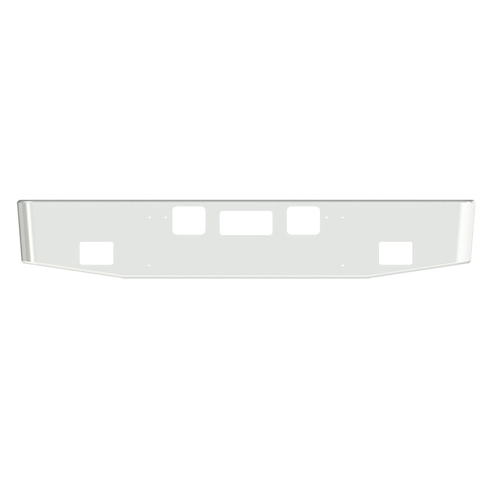 16" FL 122 SD Coronado Tapered Chrome Bumper with Light, Step and Tow Holes