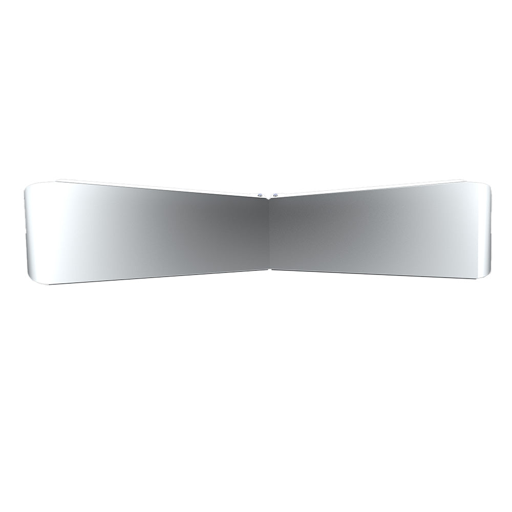 13" x 9" Stainless 1998-2024 Kenworth Curved Windshield Bow-Tie Visor
