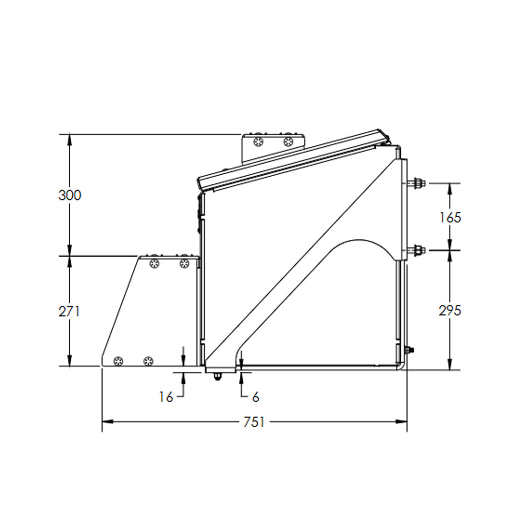 18" Hard Coated Saddle Box
