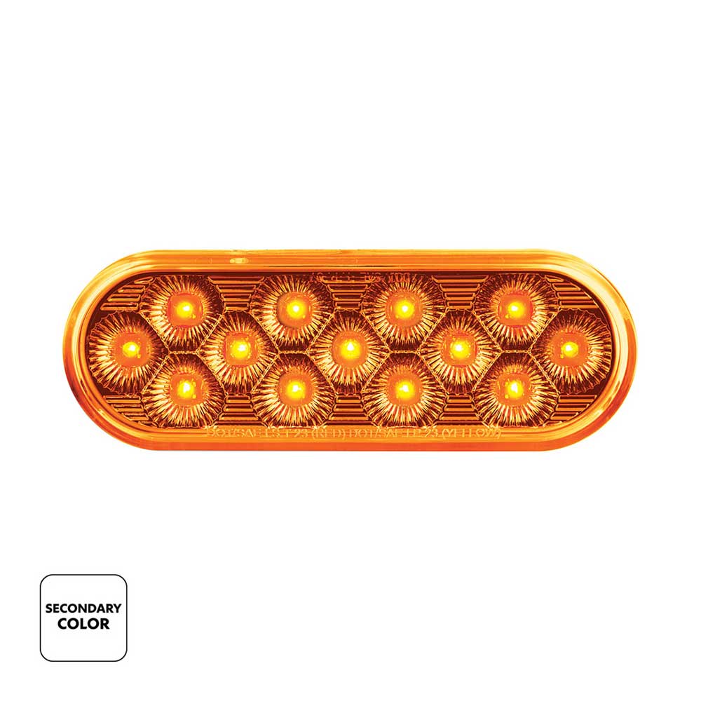 6" Oval Double Fury 13 LED Light