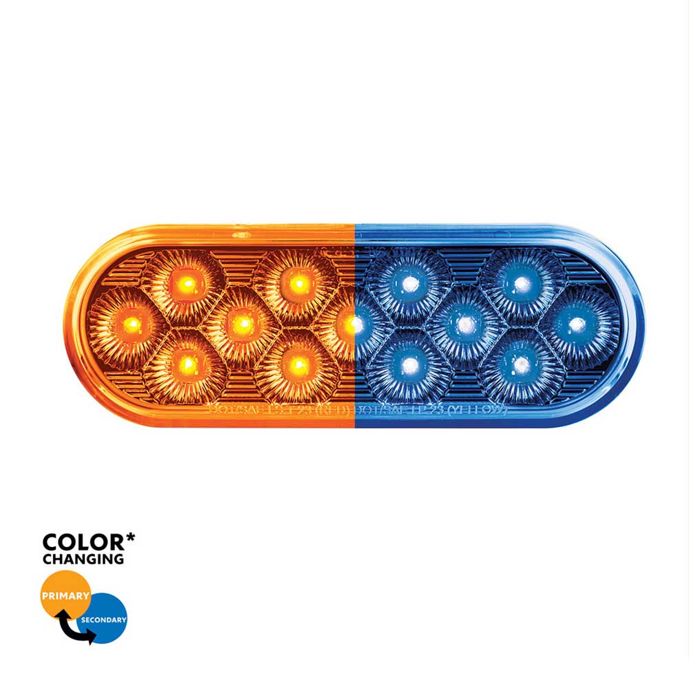 6" Oval Double Fury 13 LED Light