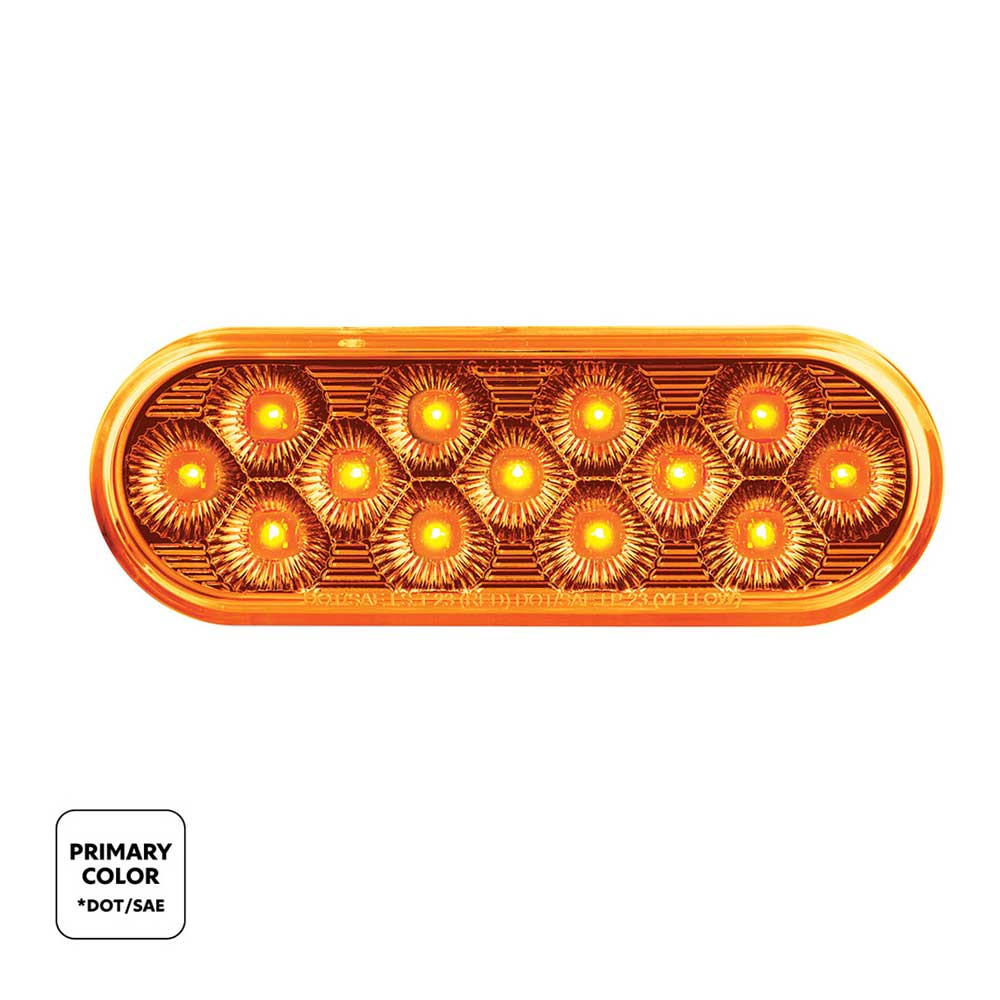 6" Oval Double Fury 13 LED Light