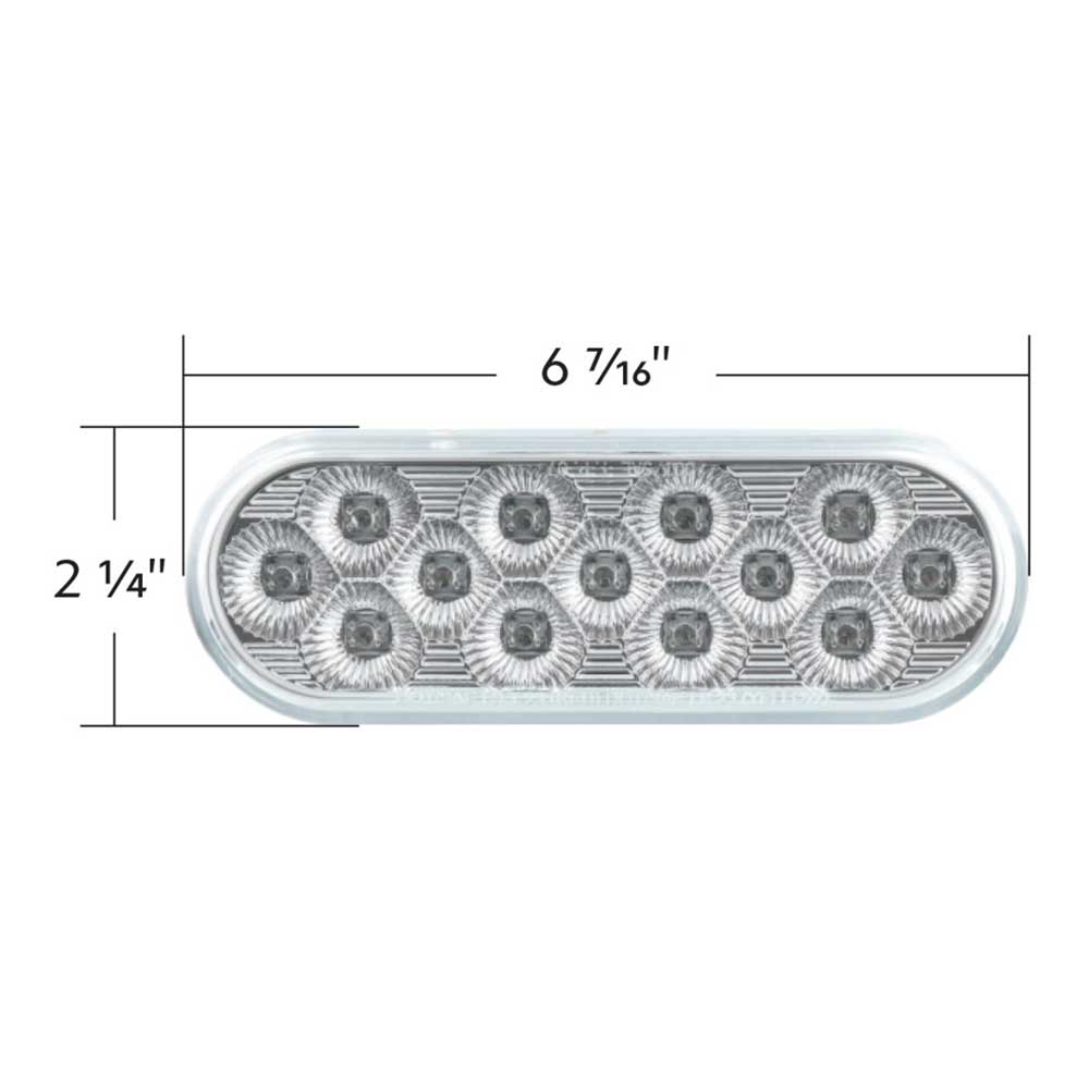 6" Oval Double Fury 13 LED Light
