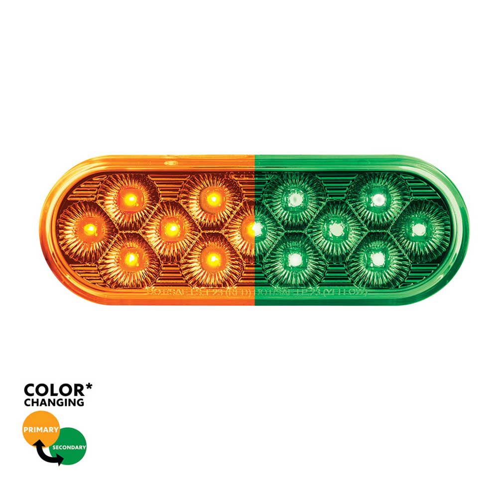 6" Oval Double Fury 13 LED Light