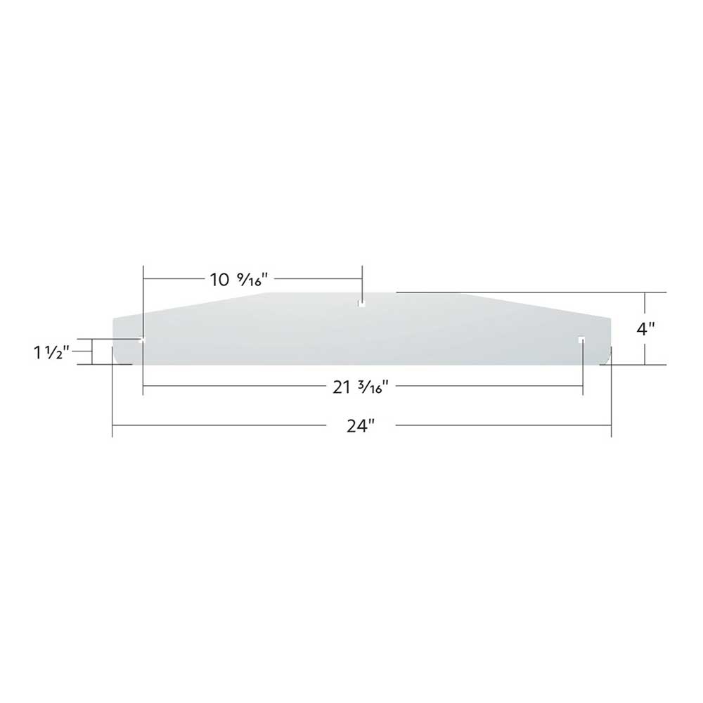 24" x 4" Stainless Steel Mud Flap Weight (PR)