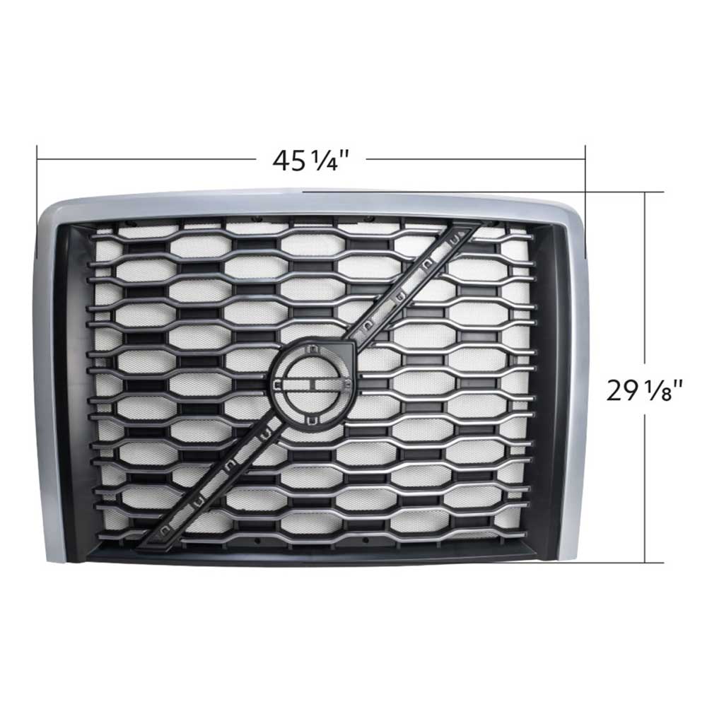 Volvo VNL 2018+ Silver Grille with Bug Screen