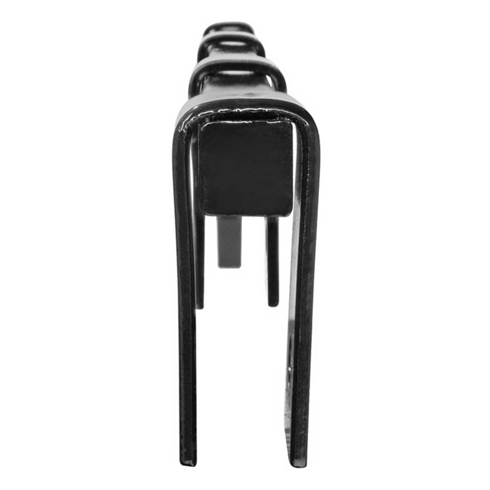 Black Straight Mud Flap Hangers with Mounting Hardware