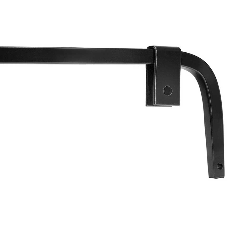 Black Angled Mud Flap Hangers with Mounting Hardware