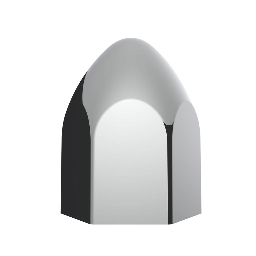 15/16" X 1-5/8" Chrome Plated Plastic Bullet Nut Covers - 50 PK