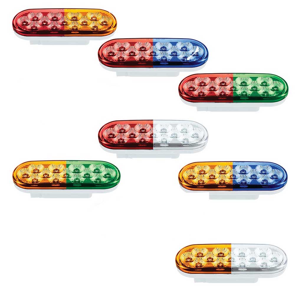 6" Oval Double Fury 13 LED Light
