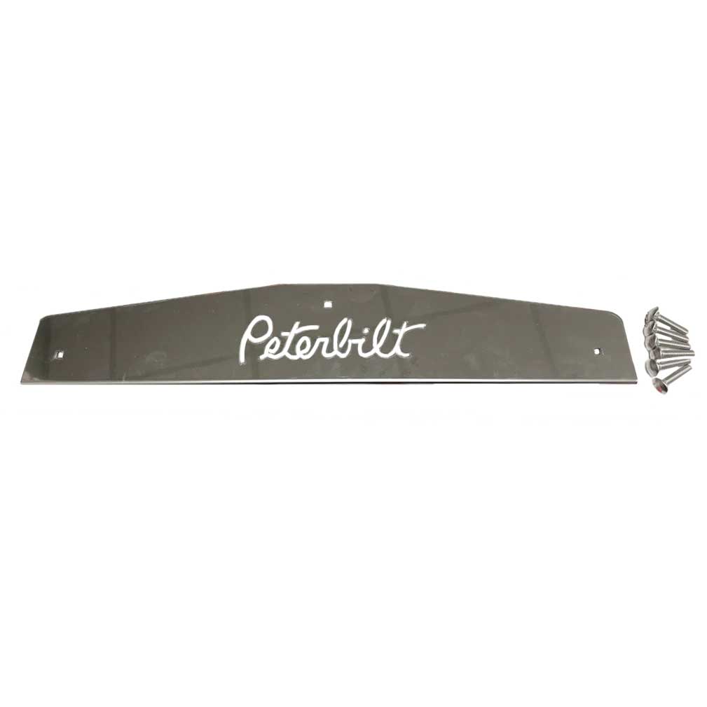 Peterbilt Logo Stainless Steel Mud Flap Weight (PR)