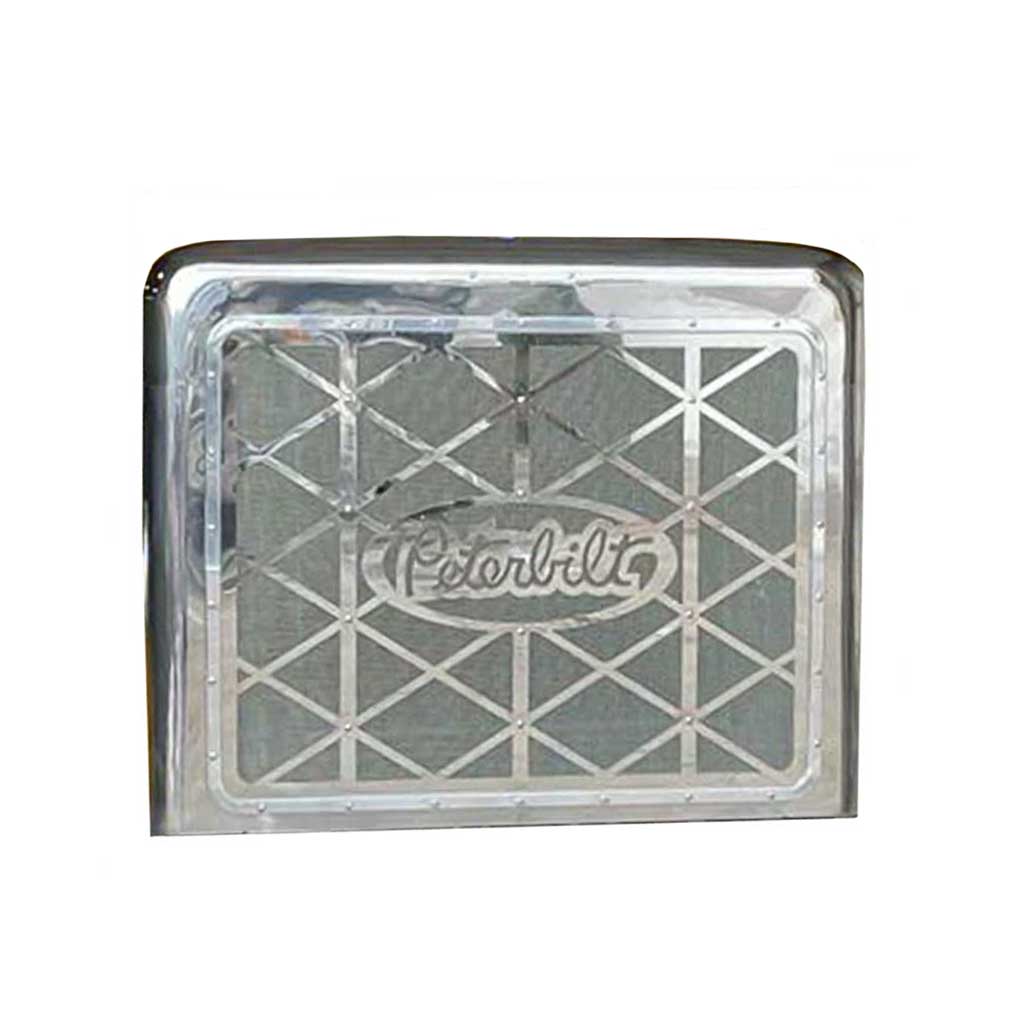 Peterbilt 337, 355, 357, 379 Short Hood Diamond Logo Grill with Logo