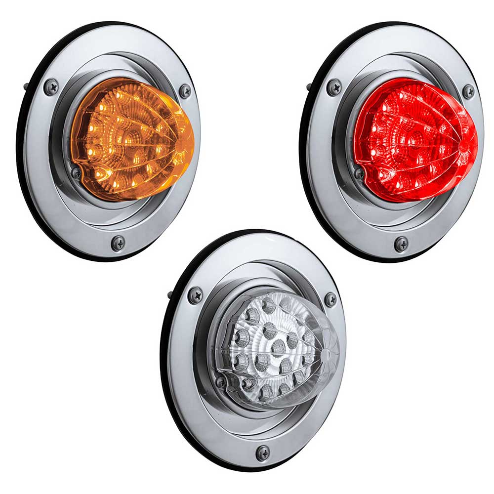 Watermelon Reflector 17 LED Dual Function Sleeper Bunk Kit With SS Bezel