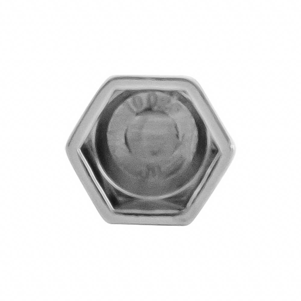 3/8" x 5/8" Chrome Acorn Push-On Nut Covers - 50 Pk