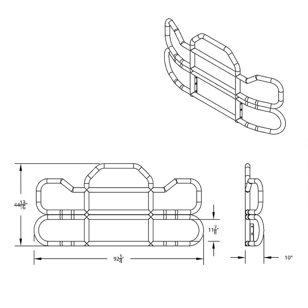 HighwayShield I95 SS Grille Guard, Bracket Kit for 2018+ Volvo VNL