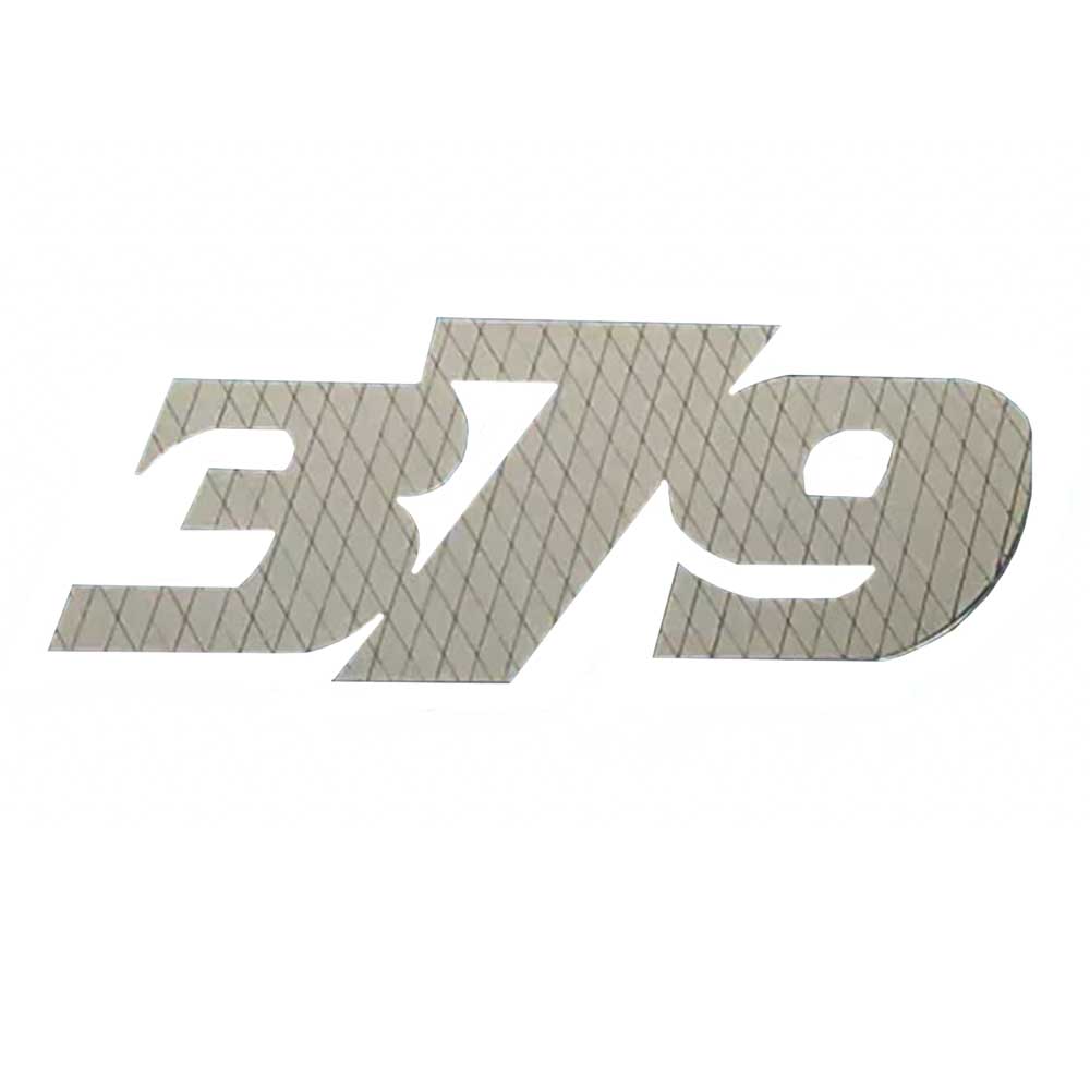 Peterbilt 379 Stainless Steel Small Logo with Diamond Lines