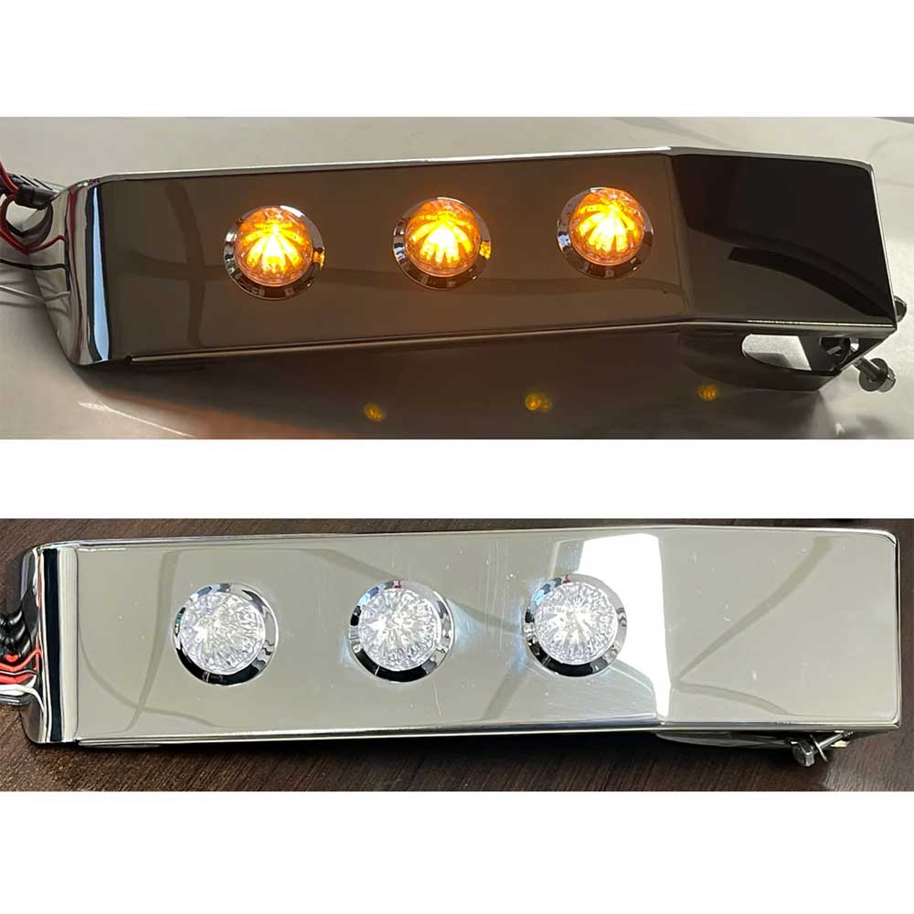 Peterbilt 379 SS Blinker Bars with Three Watermelon LEDs