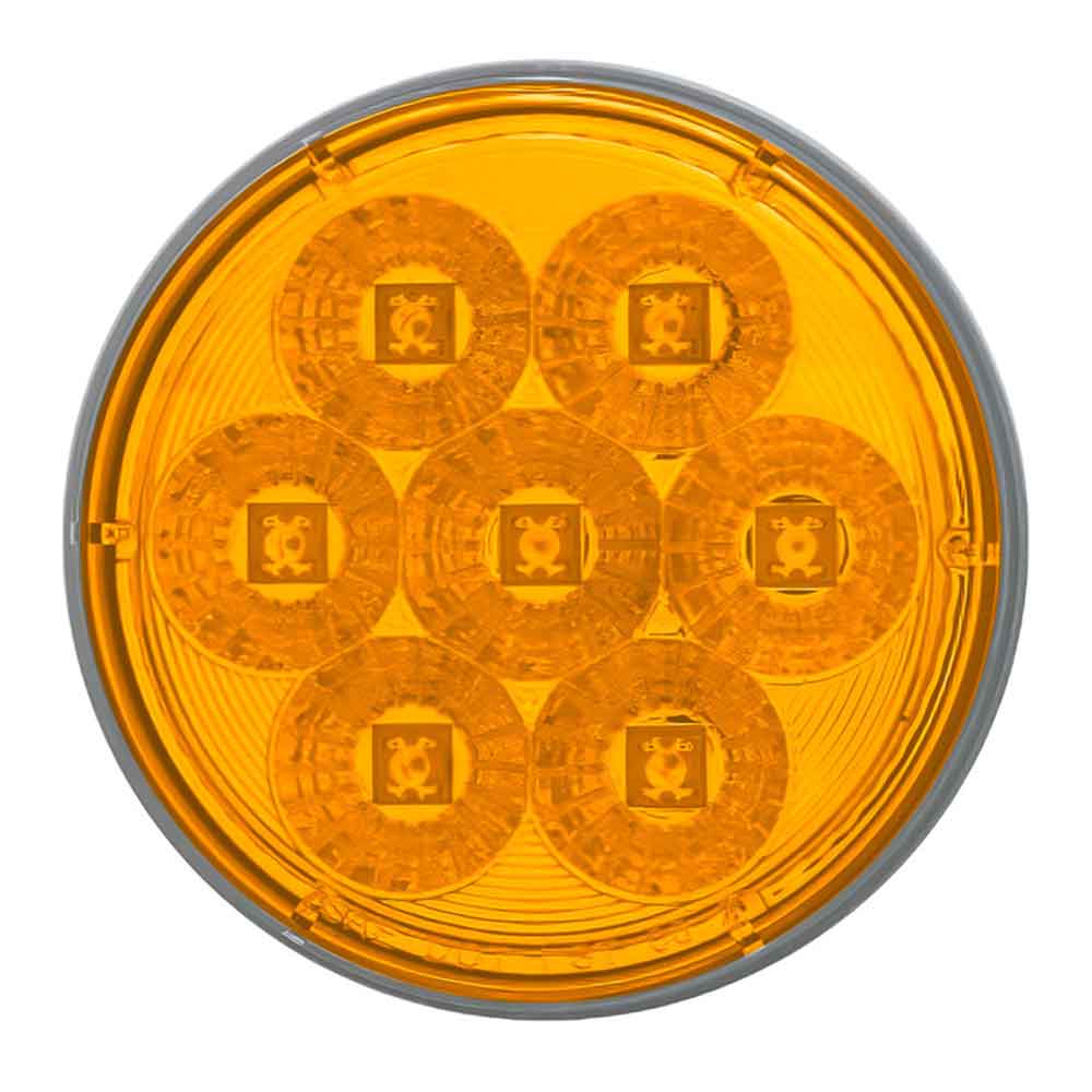 4" Amber 7 LED Reflector Turn Signal Light