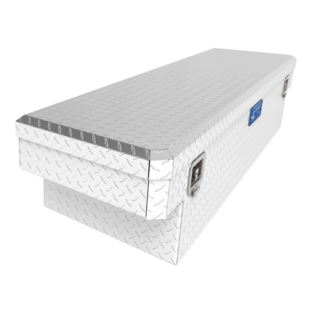 70"L x 16"D x 20"W Full-Size Pickup Truck Crossbody Box - Gloss Aluminum Finish
