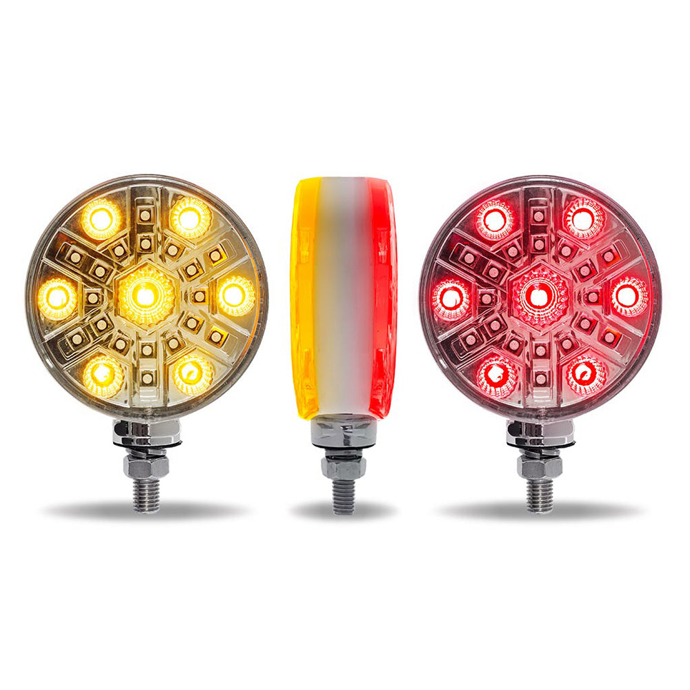 Amber/Red/RGB S/T/T Double Face Light with 54 LEDs