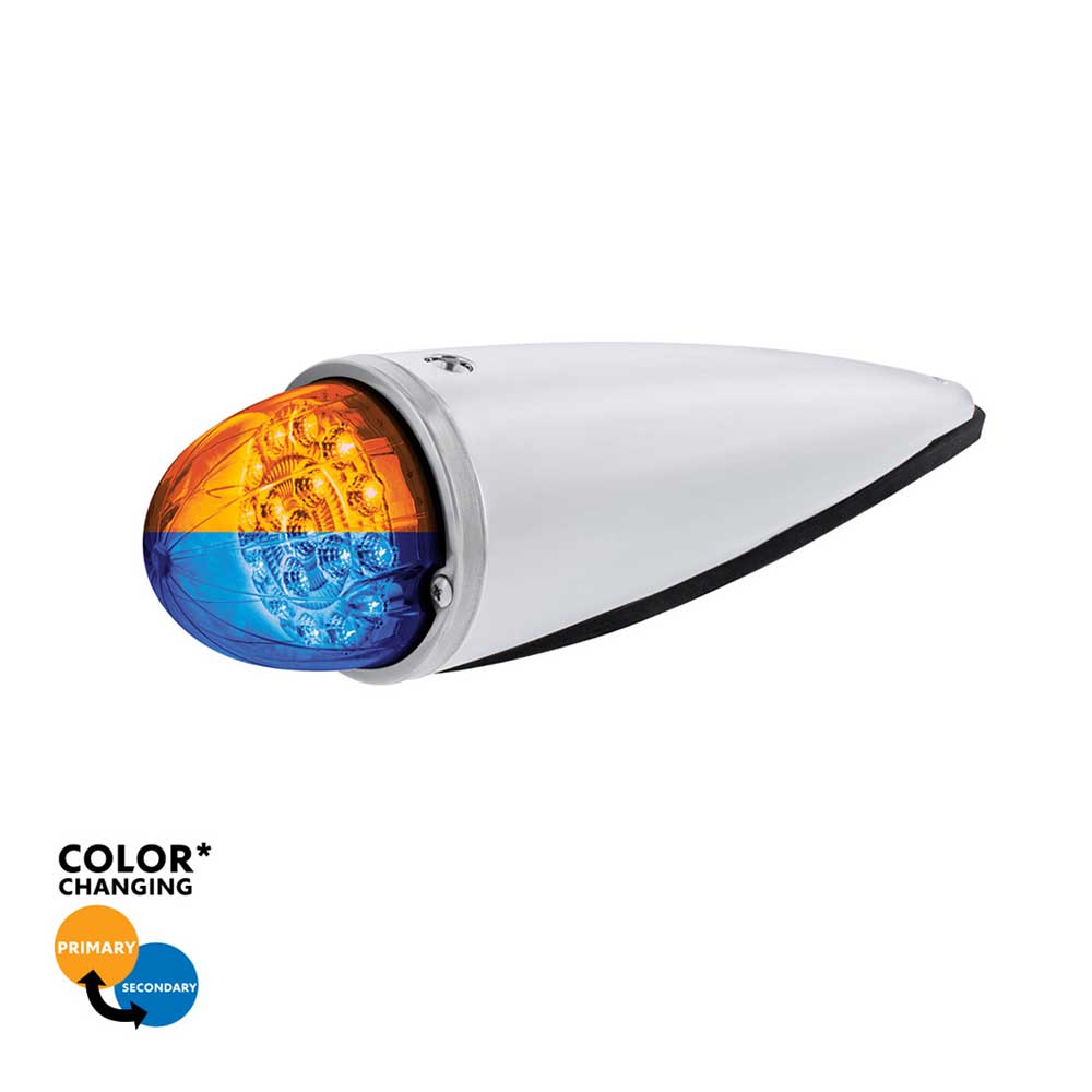 Double Fury 17 LED Dual Function Watermelon Torpedo Cab Light w/ Clear Lens