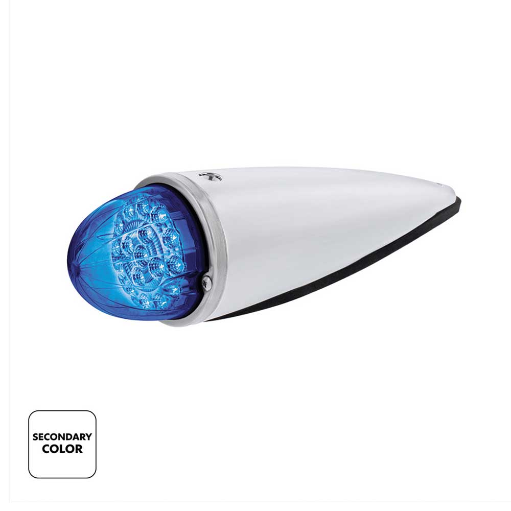 Double Fury 17 LED Dual Function Watermelon Torpedo Cab Light w/ Clear Lens