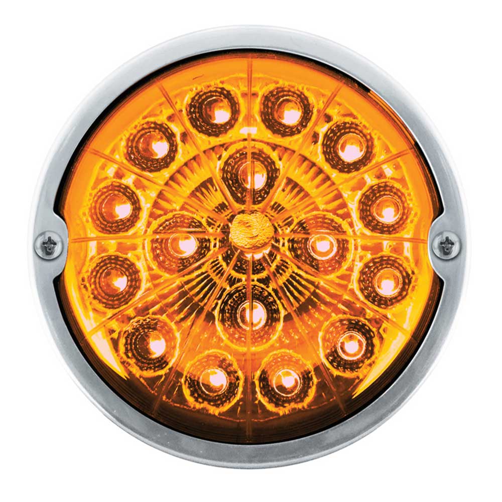 Double Fury 17 LED Dual Function Watermelon Torpedo Cab Light w/ Clear Lens