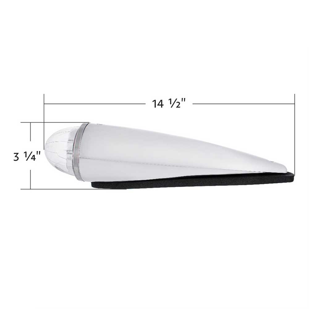 Double Fury 17 LED Dual Function Watermelon Torpedo Cab Light w/ Clear Lens