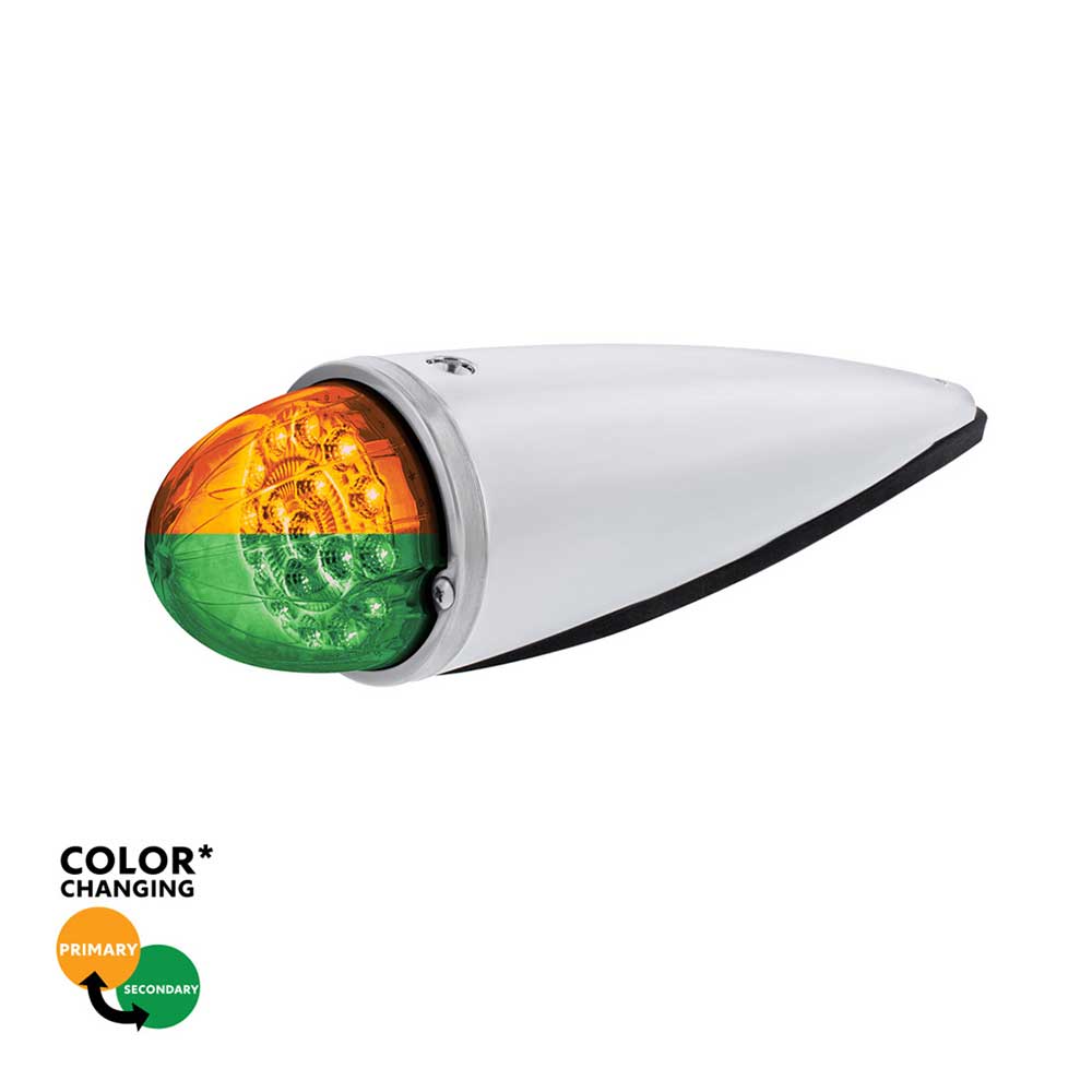 Double Fury 17 LED Dual Function Watermelon Torpedo Cab Light w/ Clear Lens