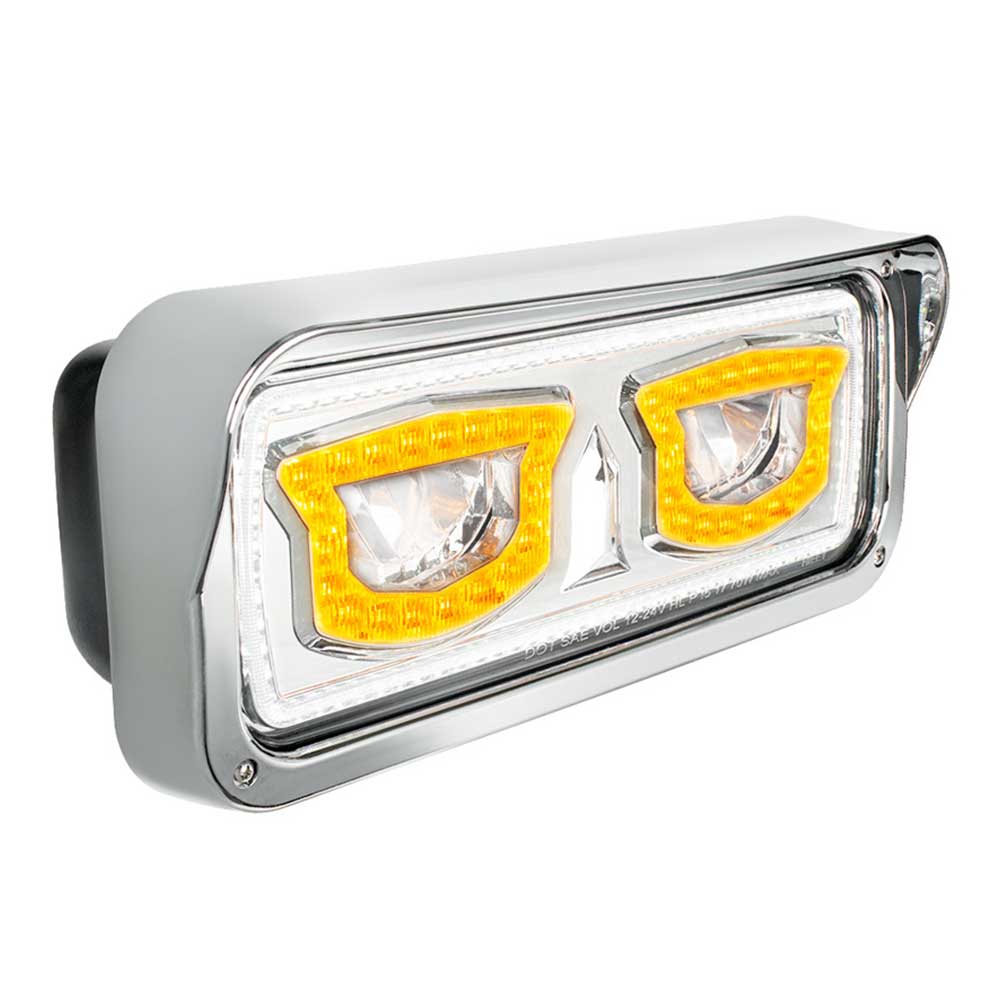 High Power LED Headlight with Turn Signal, Position LED Light