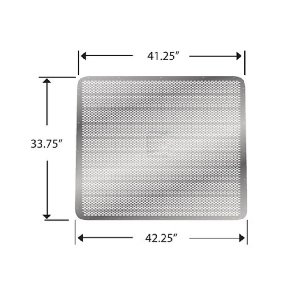 Peterbilt 379, 357, 377, 378, 385 1/4" Circle Triple Diamond Punched Grille Insert