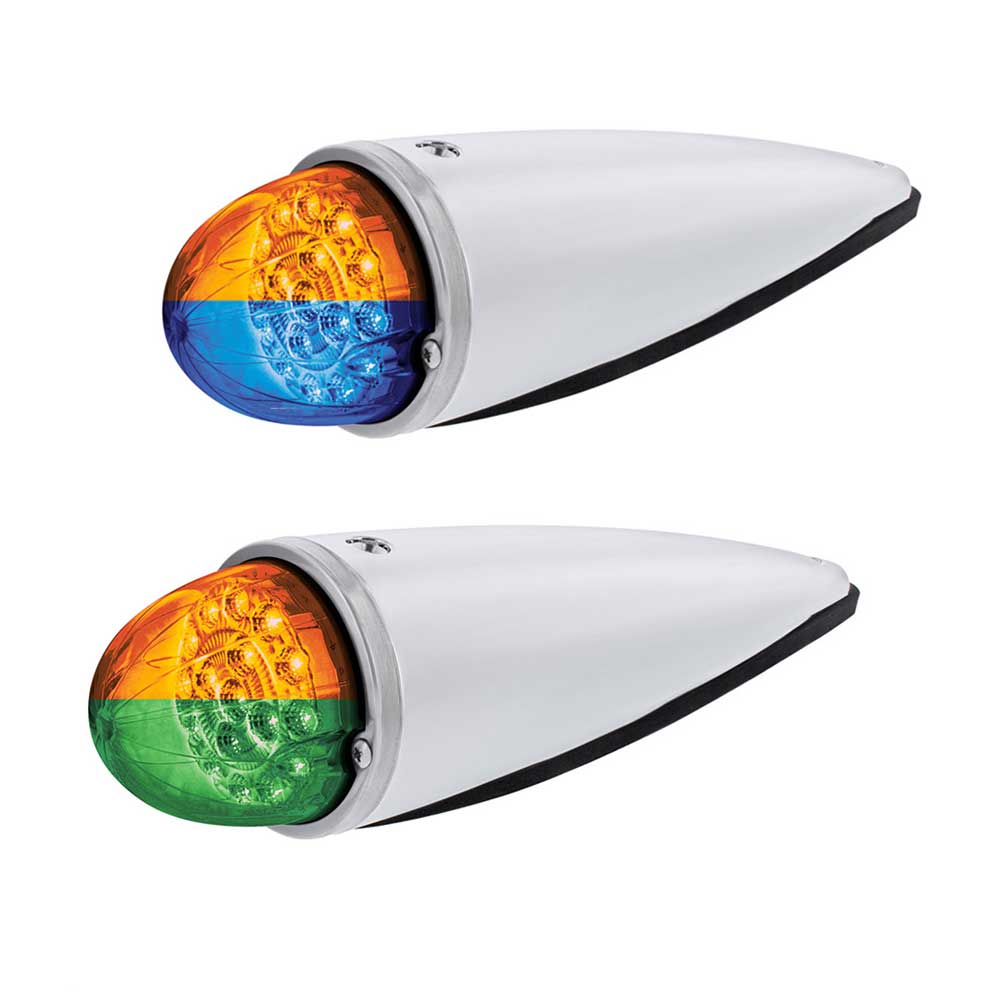 Double Fury 17 LED Dual Function Watermelon Torpedo Cab Light w/ Clear Lens