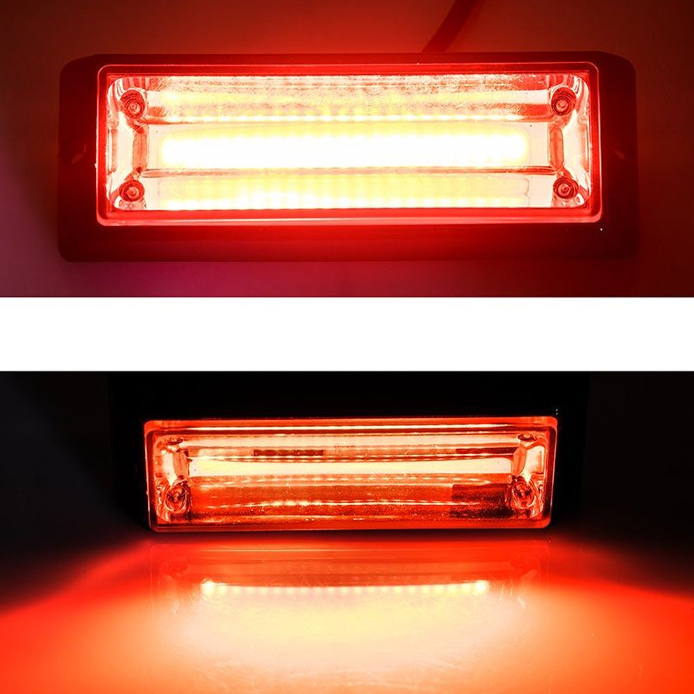 Low Profile Red Flush Mount LED Warning Light