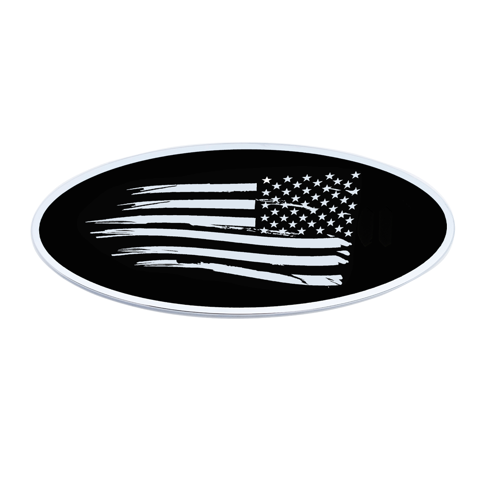 Peterbilt Flag with Black Background Emblem