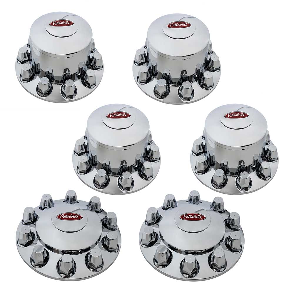 RealLogo Peterbilt Floater Chrome Axle Cover Kit