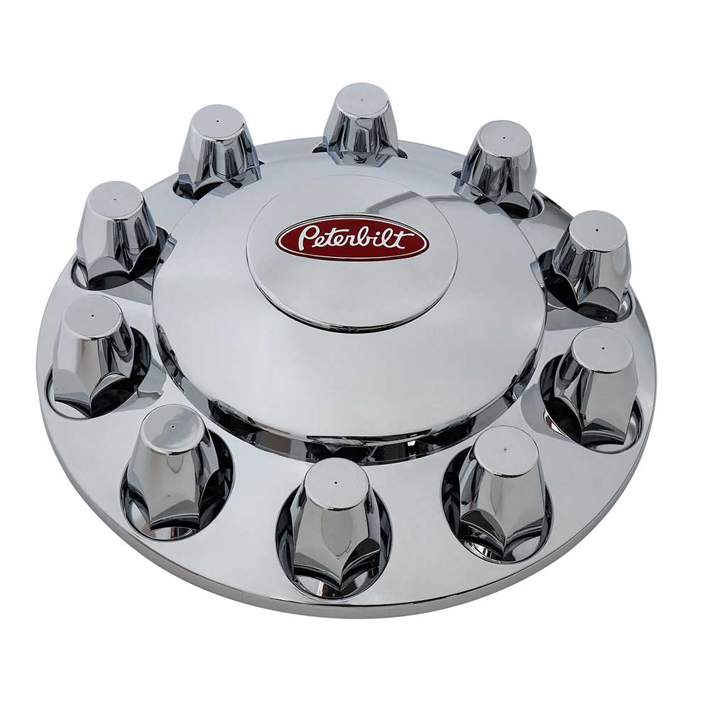 RealLogo Peterbilt Floater Chrome Axle Cover Kit