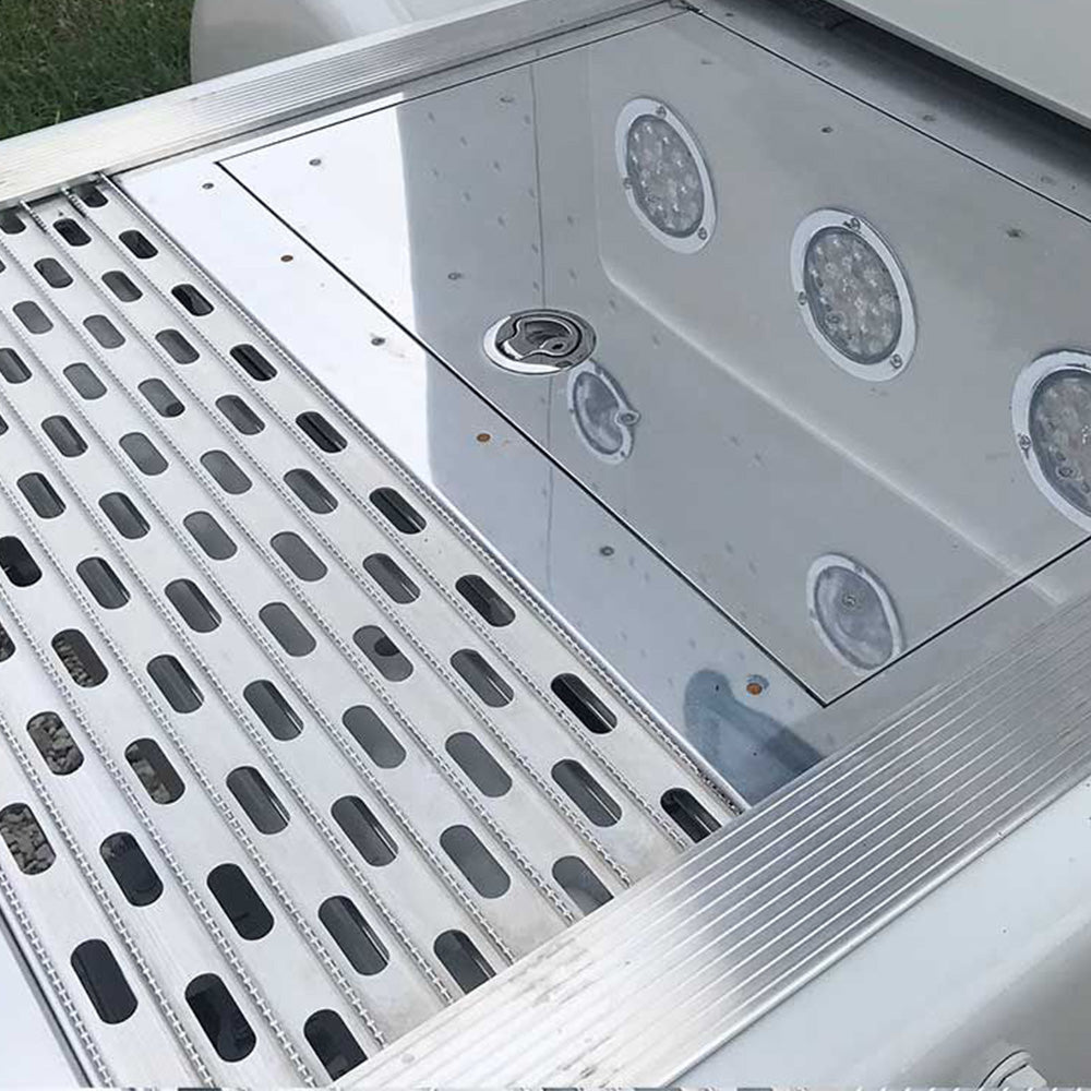 97-3/4" L x 30-1/4" W (10 Plank) Dyna Deck Cover - Flush Mount