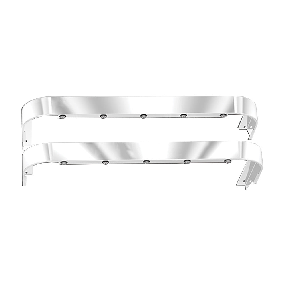 Peterbilt 589 44" Blank Sleeper Panel with Five 3/4" Amber/Clear Under Lights