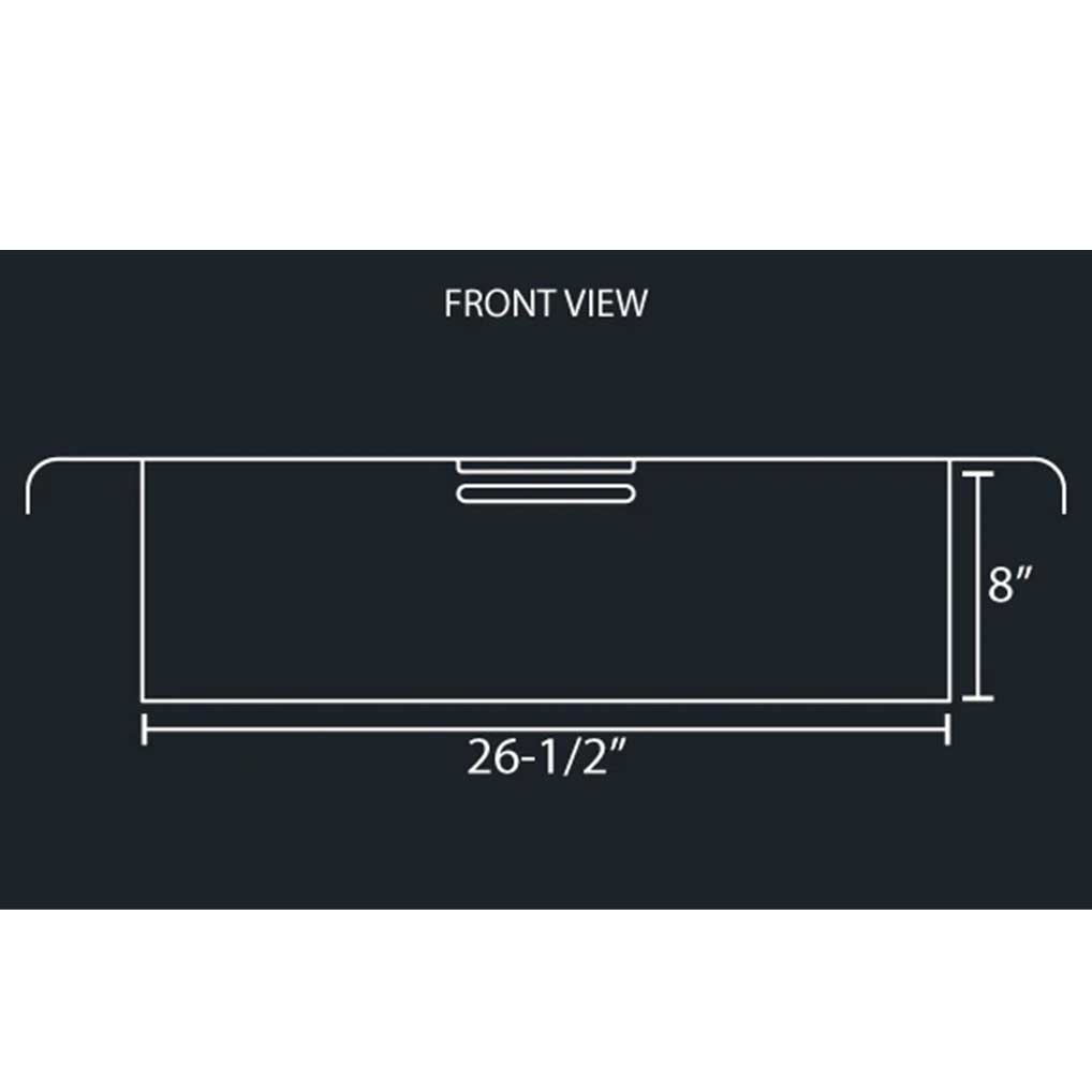 34"L x 18" x 8" Stainless Sunken Frame Tool Box