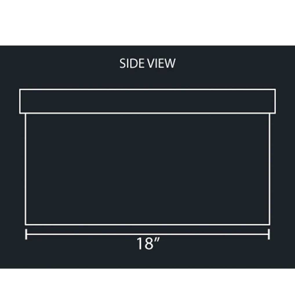 34"L x 18" x 8" Stainless Sunken Frame Tool Box