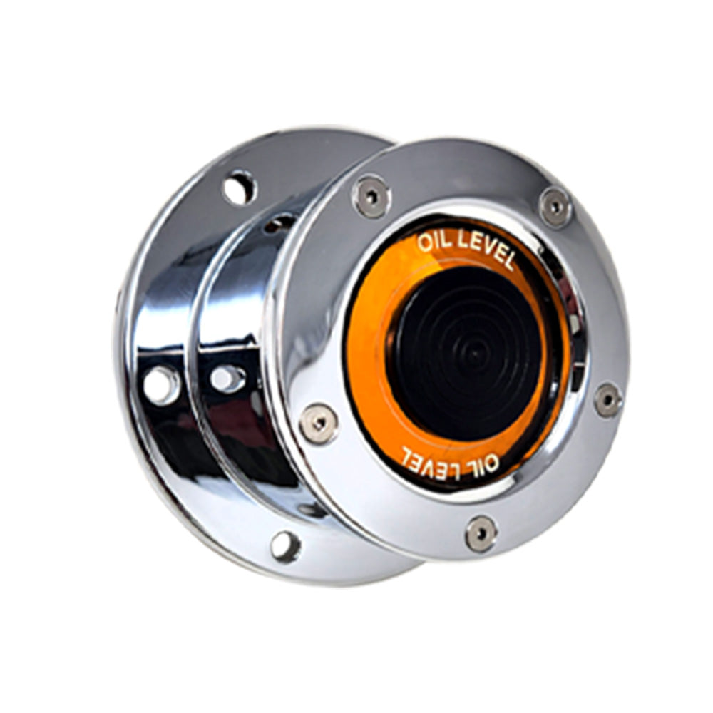 Smooth Front Oil Cap with Window for 4-1/2" Bolt Pattern
