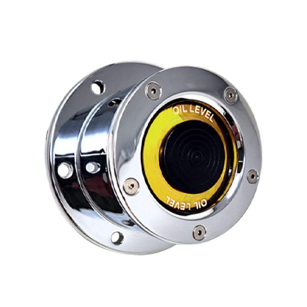 Smooth Front Cap Oil Cap Cover with Window for 5-1/2" Bolt Pattern