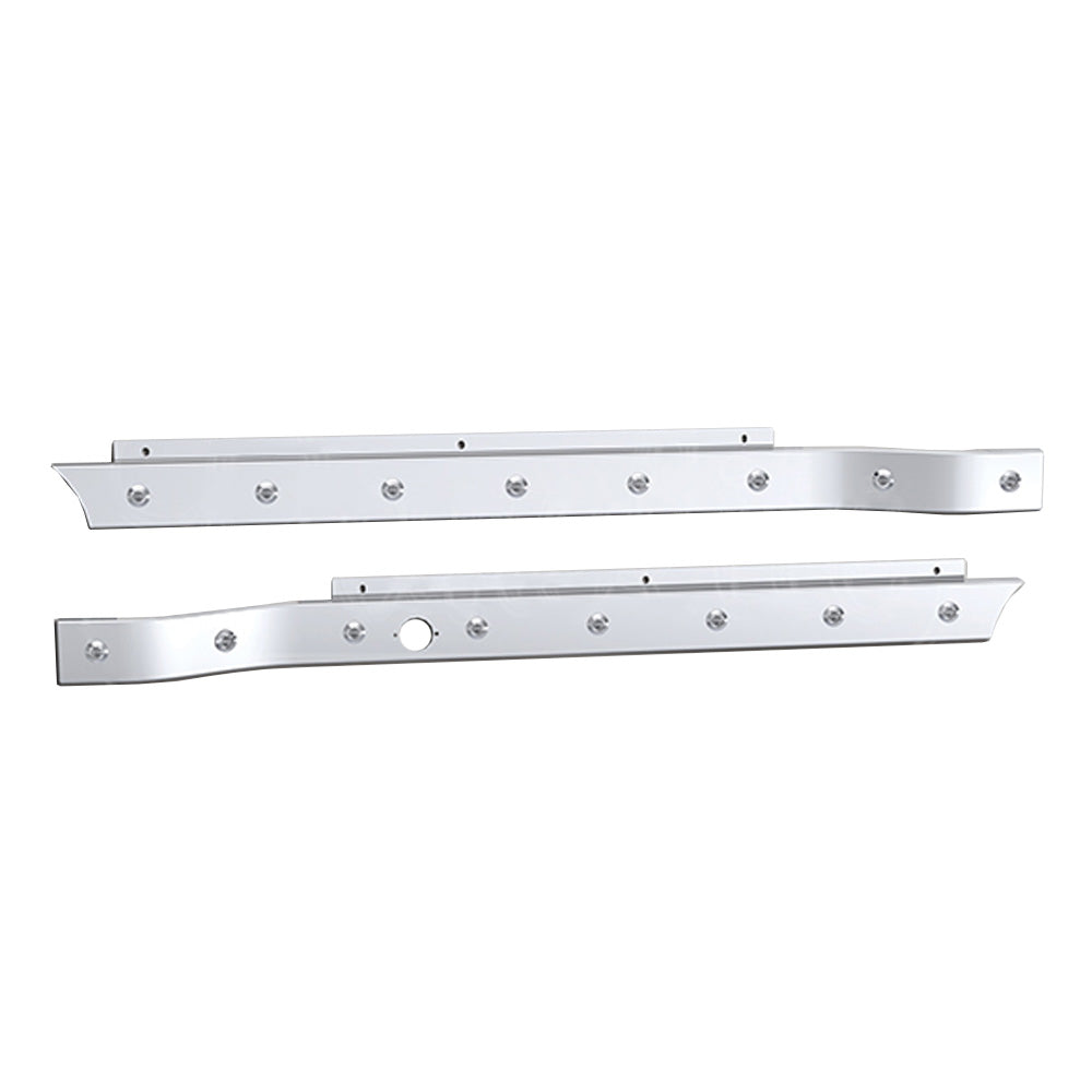 Peterbilt 589 Cab Panels with Eight 3/4" LED and Block Heater Cutout