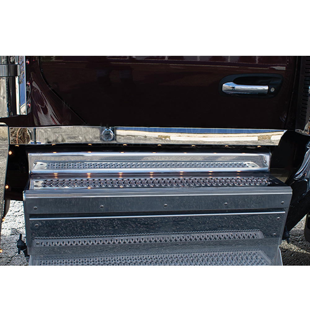 Peterbilt 589 Cab Panel Underlit with Eight Amber/Clear Round 3/4" LED
