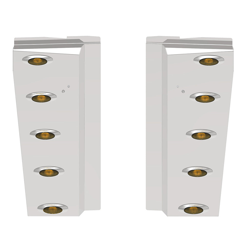 PB 589 Long Hood EXT Panel with Five M5 Amber LEDS