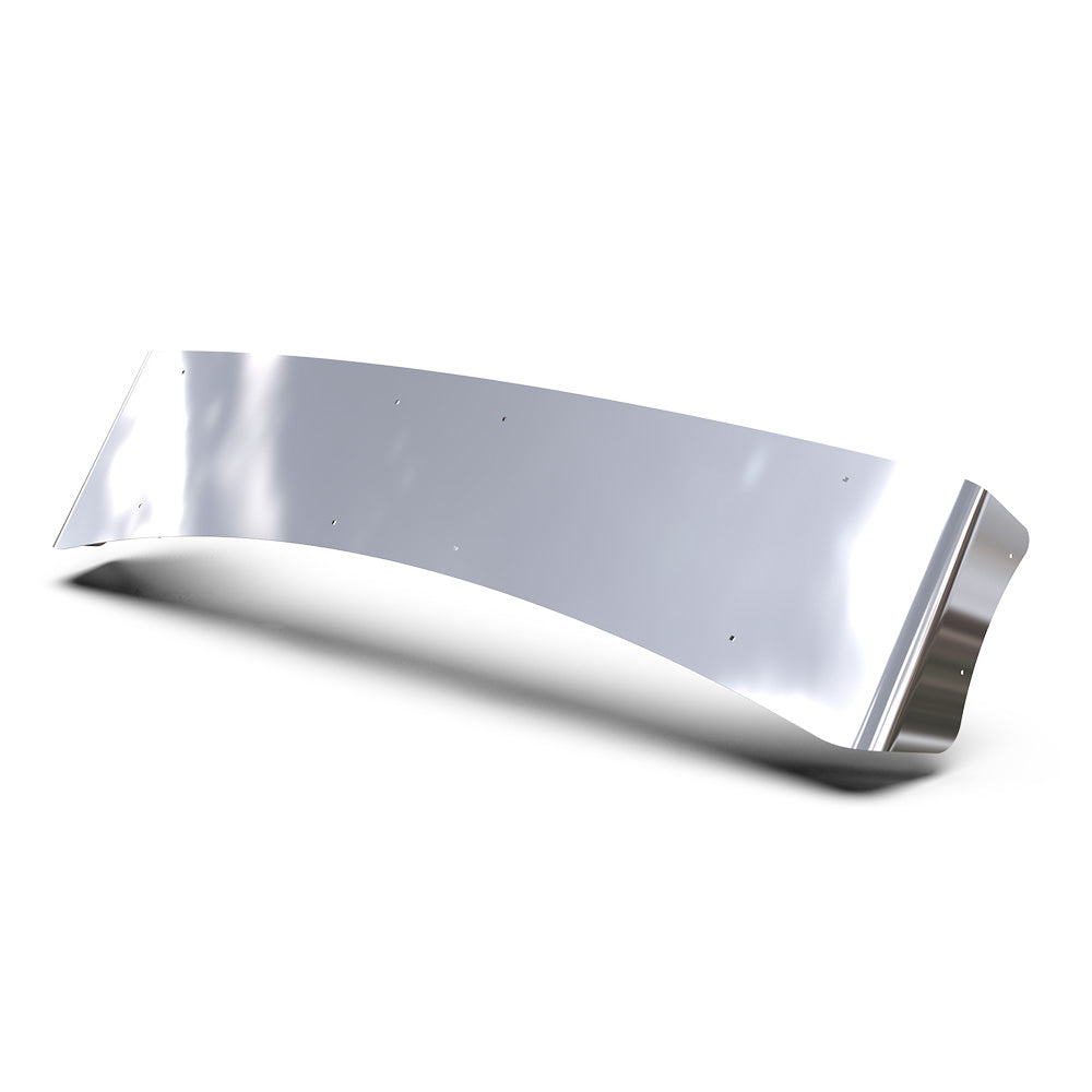 Aero 430 Stainless Steel Visor for PACCAR Flat Top with Factory Visor